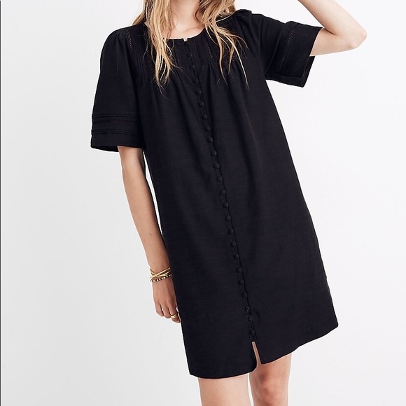 MADEWELL - Pleated button-front shift dress size extra small - Picture 1 of 6